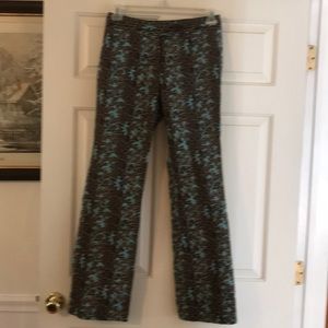 Etcetera fall print bell bottom pants
